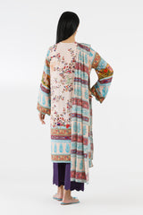 Stitched Printed Linen Suit