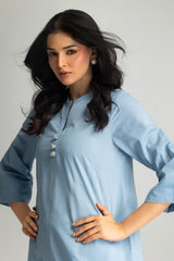 Jacquard Dyed Shirt And Cambric Trouser