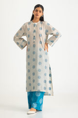 Jacquard Dyed Shirt And Printed Trouser