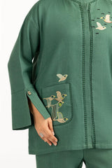 Jute Embroidered Co-Ord Set