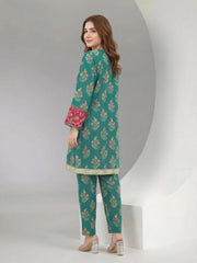 2 Piece Cambric Suit- Embroidered (Pret)