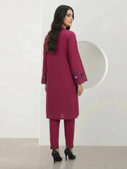 2 Piece Cambric Suit- Embroidered (Pret)