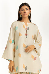 Khaddar Jacquard Slub Printed Co-Ord Set