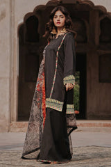 3-pc Embroidered Raw-Silk Suit CNP-5-06S