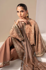 3 Piece Embroidered Silk Suit