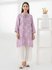 Satin Shirt- Embroidered (Pret)