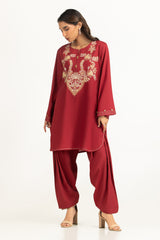 Rawsilk Embroidered Co-Ord Set