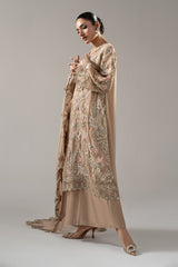 3 Piece Embroidered Chiffon Suit