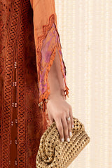 3 Piece Embroidered Organza Suit