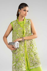 3 Piece Embroidered Organza Suit