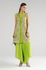 3 Piece Embroidered Organza Suit