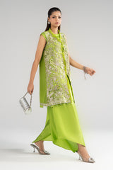 3 Piece Embroidered Organza Suit
