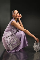 3 Piece Embroidered Organza Suit