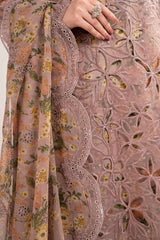 3 Piece Embroidered Organza Suit
