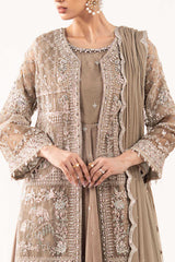 3 Piece Embroidered Organza Suit