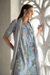 3 Piece Embroidered Chiffon Suit