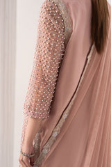 3 Piece Embroidered Organza Suit