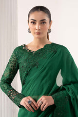 Embroidered Chiffon Saree