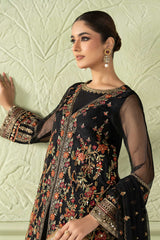 3 Piece Embroidered Organza Suit