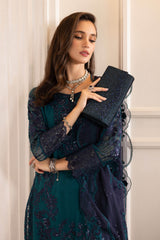 3 Piece Embroidered Chiffon Suit