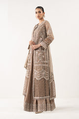 3 Piece Embroidered Organza Suit