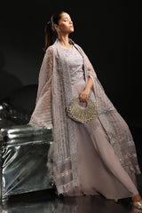 3 Piece Embroidered Organza Suit