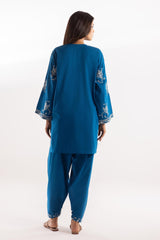 Stitched Embroidered Lawn Skinny Shalwar