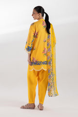 Stitched Dyed Lawn Shalwar