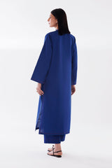Stitched Dyed Khaddar Shirt + Culotte