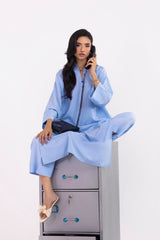 Stitched Linen Shirt+Culotte