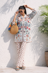 Stitched Printed Slub Shirt