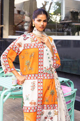 Stitched Printed Lawn Shirt