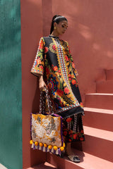 Stitched Printed Viscose Shirt+ Culotte