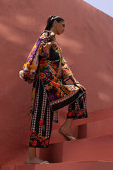 Stitched Printed Viscose Shirt+ Culotte