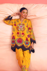 Stitched Printed Lawn Shirt+ Culotte