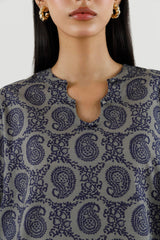 Stitched Printed Lawn Shirt+ Culotte