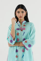 Stitched Embroidered Lawn Shirt+ Shalwar
