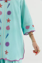 Stitched Embroidered Lawn Shirt+ Shalwar