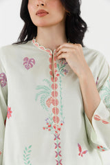 Stitched Embroidered Lawn Shirt+ Shalwar