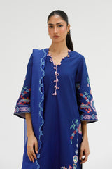 Stitched Embroidered Lawn Suit