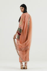 Stitched Embroidered Raw Silk Suit