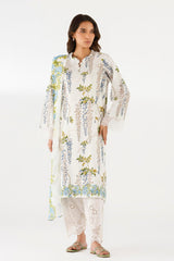 Stitched Printed Lawn Shirt+ Dupatta