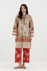 Stitched Printed Lawn Shirt+ Shalwar