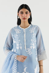 Stitched Embroidered Muzlin Suit