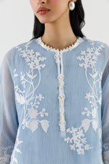 Stitched Embroidered Muzlin Suit