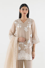 Stitched Embroidered Muzlin Suit
