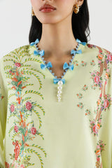 Stitched Embroidered Muzlin Suit
