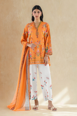 Stitched Embroidered Muzlin Suit