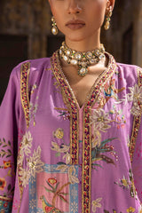 Stitched Embroidered Raw Silk Suit