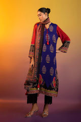 Stitched Printed Crepe Shirt + Dupatta